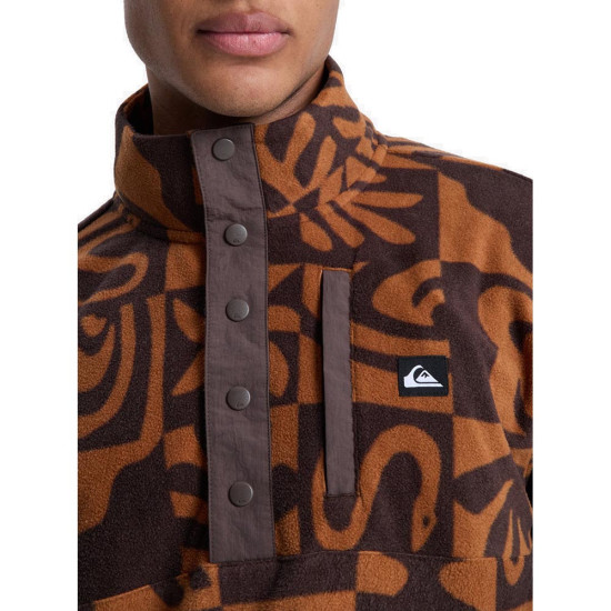 Quiksilver Ανδρική μακρυμάνικη μπλούζα No Destination Hs - Half Opening With Snaps Micro Fleece